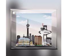 Vetrina acrilica Lego 21051 21052 Custodia trasparente antipolvere per Lego 21019 La serie di edifici è esclusiva (nessun modello di blocco) (21047)