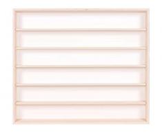 in Legno di Betulla Non trattato Alsino V110.6 Vetrina espositiva Modellismo 110 x 58 x 8,5 cm 2 Ante plexiglass scorrevoli 6 Ripiani Scala N e H0 Collezionismo