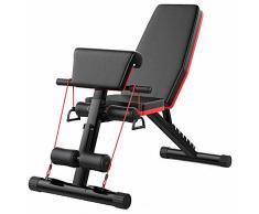 WANG-L Panca con Manubri Pastor Sgabello Sedia Romana Sit-ups Tavola Supina Attrezzature per Il Fitness Casa Allenamento Multifunzione Aiuti Sportivi Muscolo Regolabile Traspirante Nero