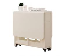 Tavolo allungabile in Legno, Tavolo da Pranzo a Goccia, Tavolo da Cucina Pieghevole, Tavolo da Pranzo Compatto Multifunzionale, Tavolo a Scomparsa salvaspazio (1,2 m)