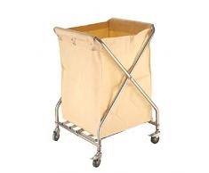 JN quattro ruote portatile carrello magazzino di attrezzi Acciaio inossidabile lavanderia Hamper Sorter carrello con le rotelle, commerciale Servizio pieghevole Utility Carrello for Dental Hospital, c