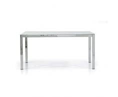 Milani Home s.r.l.s. Tavolo da Pranzo Moderno di Design Allungabile in Vetro 90x160/210/260
