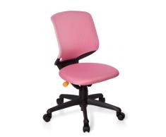 Sedia Girevole Per Bambini Kid Move Black Tessuto Rosa Nero