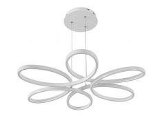 BMEI Lampade moderne a soffitto per sala da pranzo sala da pranzo Lampadari a LED a pendente in alluminio in alluminio bianco, Cold white