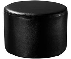HH-CC Poggiapiedi Cuoio Imbottito Pouf ottomano Pouf, pouffe poggiapiedi in Legno Massiccio in Pelle in Pelle tavolino Piccolo Panca Piccola Panca Piccola Sgabello (Color : A)