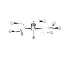 Lingkai Lampada da soffitto moderna in metallo in acciaio per sala da pranzo lampada da soffitto a soffitto lampadari lampade a sospensione e plafoniere verniciata finitura cromata