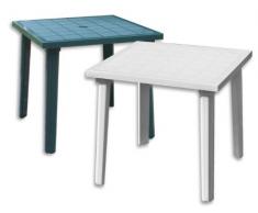 Tavolo In Polipropilene 'Weekend' In Polipropilene. Resistente Agli Agenti Atmosferici.Quadro Cm 80X80 H.72.