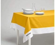 Pantone™ - Tovaglia Rettangolare 8 Posti 140x240 cm, 100% Cotone 220 gr. - Giallo