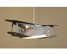 R & M Coudert lampada di soffitto sospensione camera bambini aereo grigio