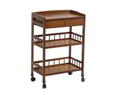 DEE Carrelli Di Stoccaggio Medici, Carrello Di Servizio per la Cucina Carrello Di Catering per Hotel a 3 Piani con Cassetto, Carrello Medico con Carrello a Mano Universale con Ruote per Freni Mobili,