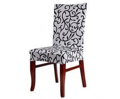 MagiDeal Coprisedia Sgabello Copertina Fodera Rimovibile Tratto Breve Sala da Pranzo Casa Decorazione - 6