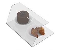 Danieli | Parafiato per Alimenti 45 cm - Vetrina in Acrilico Trasparente per Bancone Bar | Espositore Brioches e Alimenti PRF01