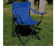 Sedia pieghevole in acciaio e pvc tubolare in poliestere tessuto PLAYA