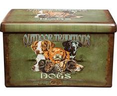 Biscottini Pouf Contenitore Ecopelle 60x36x36cm | Scatola Porta Oggetti con Coperchio | Panca Contenitore | Pouf Contenitore Pieghevole