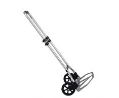 soges Carrello pieghevole a mano con ruote Camion di mano portatile Carrello porta valigie Carrello di servizio compatto con fasciatura, Peso leggero, portata 60 kg, KT-2022