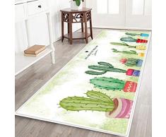 YMYGYR Tappeto da Cucina,Tappeti zerbino Tappetini con Stampa di Cervi di Cactus Pavimento, Tappeti da Bagno per Cucina, Tappetino Antiscivolo per Camera da Letto A 40 * 120 cm