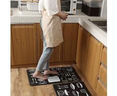 Tappeti da Cucina Lavabili Antiscivolo,Tappeti da Cucina Antiscivolo Tappeto Casa Moderni Modello Lavabili a Prova di Olio Resistente Tappetino Lunghi Coperta per WC Sala Camera de Letto Decorativi