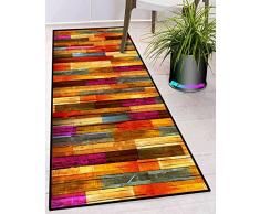 tappeti cotone lavabili lavatrice 40x120cm pelo corto moderni lavabile antiscivolo tappeto da cucina per cucina camera da letto esterno corridoio rosa rosso arancioni blu ColorG