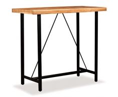vidaXL Tavolino da Bar in Legno Massello di Acacia Tavolo Alto Angolo Cucina