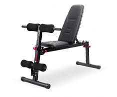 Ultrasport TR-5 PRO Compact, Pieghevole, Imbottitura Comoda, Schienale a Regolazione Multipla, Utilizzabile Come Panca Piatta/Obliqua/Sit Up, Principianti e Professionisti Unisex Adulto, Nero