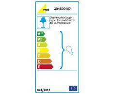 Lampadario Trio Leuchten Fisherman, in rame antico, vetro trasparente 304500162