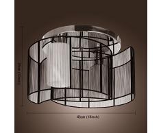 ALFRED® Plafoniera design moderno camera da letto 2 luci nero, Mini Style incasso, Lampadari di Corridoio, sala da pranzo, salotto