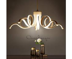 Nuovo design D65cm moderni lampadari per soggiorno sala da pranzo acrilico corpo in alluminio illuminazione a LED lampada da soffitto infissi