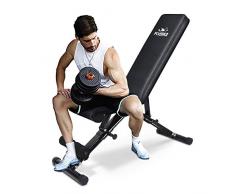 FLYBIRD Panca Pesi, Panca Regolabile per Allenamento della Forza per Allenamento di tutto il Corpo con Piegatura Rapida