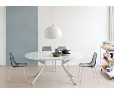 O&G Calligaris Tavolo Allungabile Giove Connubia Vetro Bianco