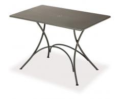 Tavolo Pigalle rettangolare pieghevole cm. 118 x 76 Art. 903 colore Ferro Antico cod. 22