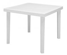 TAVOLO BOHEME QUADRATO BIANCO 90X90CM ARREDO GIARDINO GRAND SOLEIL 891509