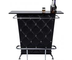 Kare 75900 - Bancone bar colore nero con swarosky, L120 h104 p52cm