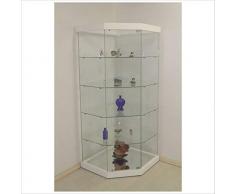 VM ART DESIGN GLASS BY VETRERIA MICELI Vetrina Angolare MOD. Max VM2003ATC (Nera)