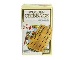 House of Marbles - Gioco da tavola Cribbage, con carte, chiodini e tavoletta di legno