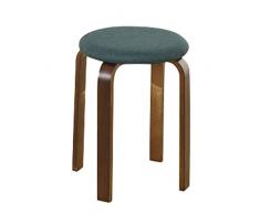 Sturdy stool - Semplice Sgabello in legno massello Sgabello Moda creativo Sgabello basso Casa in pelle per adulti Legno di cuoio per adulti Piccola Panca moderna Banco di legno Una varietà di tessuti