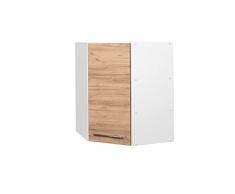 Vicco pensile cucina base cucina linea Fame-Line lucido (Goldkraft, pensile ad angolo 57 cm)