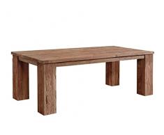 Tavolo da pranzo massiccio Rustica 250x110cm TEAK LEGNO ANTICO riciclata