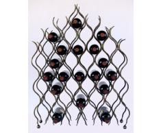 Scaffale-vini "Grand Feu" Metallo Ferro-battuto per 40 Bottiglie Porta bottiglie 95cm