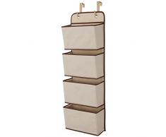 Delta Children 4 Pocket Hanging Wall Organizer, Beige by Delta Children