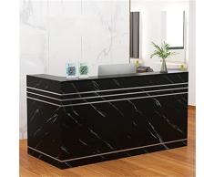 SuDeLLong Banco cassa vetrina mobile da banco Hotel Cashier Counter Simple Modern Shop piccolo ristorante barbiere negozio commerciale reception reception bar (Colore : Black, Size : 130x45x110cm)