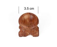 Ztoma Legno Supporto Esposizione Base, Mobili Orientali Cinesi Espositori per Sfera di Cristallo Sfera Casa Arts Pietra Antica Vetrina Decorazione - 3.5cm, 3.5cm