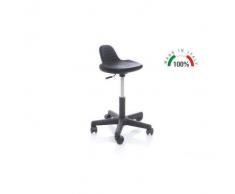 Moretti Sgabello girevole con base in plastica e seduta con schienale