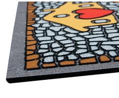 ZERBINO CIOTTOLATO HOME in gomma antiscivolo 40x70 cm interno esterno mod.FORMAT 13