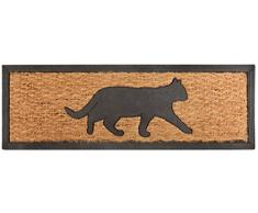 Esscherts Design, zerbino in Fibra di Cocco e Gomma con Disegno di Gatto, codice Prodotto: RB170