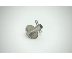 Gancio gancio appendi-asciugamani gancio appendiabiti gancio attaccapanni acciaio inox spazzolato inossidabile 30 x 30 x 25 mm