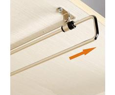 Asta retrattile estraibile per armadio, appendiabiti telescopico, in acciaio inox, per scegliere facilmente i vestiti (dimensioni: 30 cm)