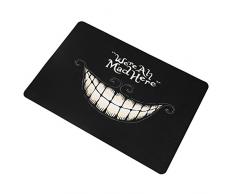 Atyhao Tappeto in Gomma, 40x60 cm Divertente Tappetino in Gomma Tappetino in Gomma Tappetino Antiscivolo Assorbente Anteriore Posteriore Zerbino 15,7 x 23,6 Pollici(#4)