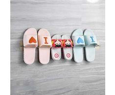 ZHANG Scarpetta per Pantofole da Bagno Ripiano,Scarpe a Parete ripiano Pantofole Bagno,Posa Senza Unghie,Forte Resistenza alle Alte Temperature,Impermeabile e antiumidità,mensola Multifunzionale
