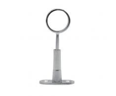 DOJA Barcelona | Supporto per Asta Armadio Rotondo | Ø25mm | 4Pz | Reggitubo Armadio Rotondo per Soffitto | Ganci Appendiabiti Rotondi da Armadio, Barra Appendiabiti, Tenda Doccia, Bastone Tenda