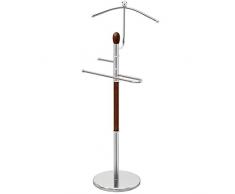 Tatkraft Dandy Servomuto - Appendiabiti da Terra - Indossatore Servomuto - Porta Abiti da Camera - Portabiti con Base Pesante e Stabile – la Gruccia Larga Mantiene la Forma della Spalla
